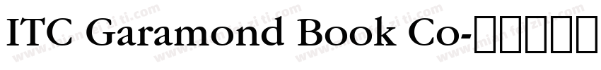 ITC Garamond Book Co字体转换